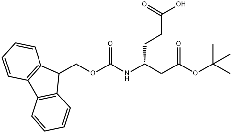 FMOC-(R)-3-氨基己二酸-Α-叔丁基酯, 268542-16-1, 结构式