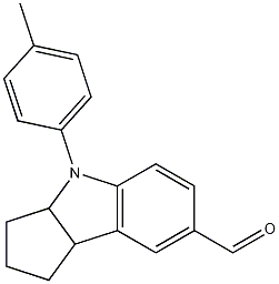 4-(4-甲基苯基)-1,2,3,3A,4,8B-六氢环戊并[B]吲哚-7-甲醛, 273220-35-2, 结构式