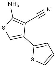2-氨基-4-噻吩-2-基-噻吩-3-甲腈, 276670-60-1, 结构式