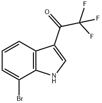 1-(7-溴-3-吲哚基)-2,2,2-三氟乙酮, 276688-75-6, 结构式