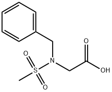 N-芐基-N-(甲基磺酰基)甘氨酸, 276695-32-0, 結(jié)構(gòu)式