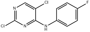2,5-二氯-4-氨基-N-（4-氟苯基）嘧啶, 280582-13-0, 结构式