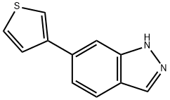 6-(噻吩-3-基)-1氢-吲唑, 281203-98-3, 结构式