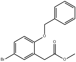 2-(2-(苄氧基)-5-溴苯基)乙酸甲酯, 282536-92-9, 结构式