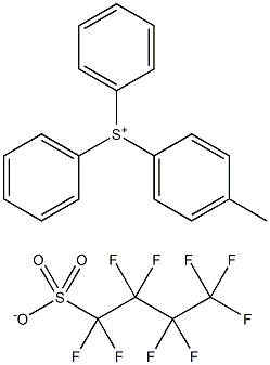 二苯基(对甲苯基)硫鎓全氟丁基-1-磺酸盐, 284474-28-8, 结构式
