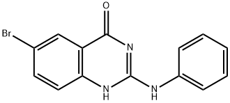 6-溴-2-(苯基氨基)喹唑啉-4(3H)-酮, 284686-84-6, 結(jié)構(gòu)式