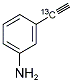 1-(3-氨基苯基)乙炔-1-13C, 286013-02-3, 结构式