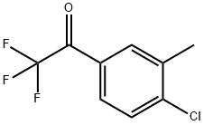 1-(4-氯-3-甲基苯基)-2,2,2-三氟乙酮, 286017-71-8, 結構式