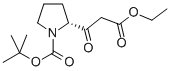 (R)-2-(3-乙氧基-3-氧丙酰基)吡咯烷-1-羧酸叔丁酯, 287107-87-3, 结构式