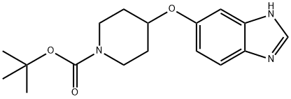 4-((1H-苯并[D]咪唑-6-基)氧基)哌啶-1-羧酸叔丁酯, 287395-90-8, 结构式