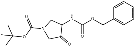 1-BOC-4-(CBZ-氨基)-3-吡咯烷酮, 288083-67-0, 结构式