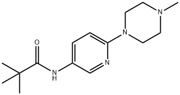 N-(6-(4-甲基哌嗪-1-基)吡啶-3-基)新戊酰胺, 290297-21-1, 结构式