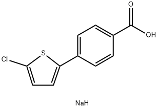 4-(5-氯噻吩-2-基)苯甲酸, 290326-23-7, 结构式