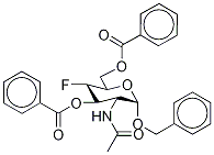 2-乙酰氨基-3,6-二-O-苯甲酰基-2,4-二脱氧-4-氟-Α-D-吡喃葡萄糖苷苄酯, 290819-68-0, 结构式