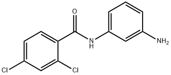 N-(3-氨基苯基)-2,4-二氯-苯甲酰胺, 293737-92-5, 结构式