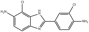 2-(4-氨基-3-氯苯基)-4-氯-1H-苯并[D]咪唑-5-胺, 293762-50-2, 结构式