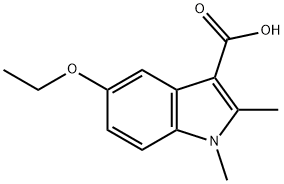 5-乙氧基-1,2-二甲基-1H-吲哚-3-羧酸, 294195-10-1, 结构式