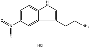 2-(5-硝基-1H-吲哚-3-基)乙烷-1-胺盐酸, 295796-29-1, 结构式