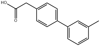4-(3-甲基苯基)苯乙酸, 296777-83-8, 结构式