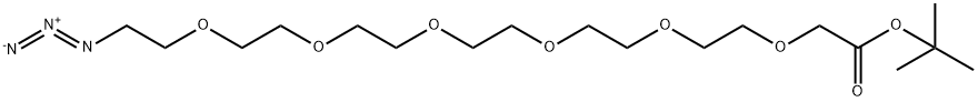 AZIDO-PEG6-CH2CO2TBU, 297162-49-3, 结构式