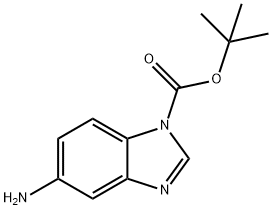 5-AMINO-1-BOC-BENZOIMIDAZOLE, 297756-31-1, 结构式