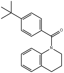 1-(4-叔丁基苯甲酰基)-1,2,3,4-四氢喹啉, 298230-96-3, 结构式