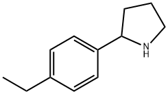 2-(4-乙基苯基)吡咯烷, 298690-91-2, 结构式