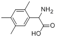 2-氨基-2-(2,4,5-三甲基苯基)乙酸, 299163-64-7, 结构式