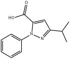 5-异丙基-2-苯基-2H-吡唑-3-甲酸, 299165-57-4, 结构式