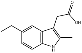 5-乙基-2-甲基-1H-吲哚-3-乙酸, 299166-69-1, 结构式