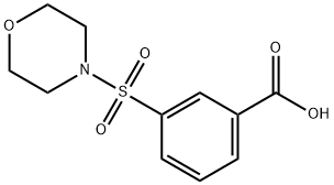 3-(吗啉-4-磺酰基)苯甲酸, 299181-75-2, 结构式