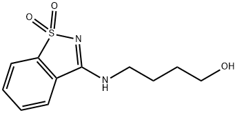 4-[(1,1-二氧代-1,2-苯并噻唑-3-基)氨基]丁-1-醇, 299202-85-0, 結構式