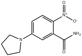 2-硝基-5-(吡咯烷-1-基)苯甲酰胺, 299897-90-8, 结构式