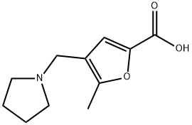 5-甲基-4-吡咯烷-1-甲基呋喃-2-羧酸, 299920-96-0, 结构式