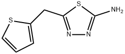 5-(噻吩-2-基甲基)-1,3,4-噻二唑-2-胺, 299933-43-0, 结构式
