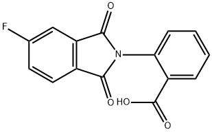 2-(5-氟-1,3-二氧杂吲哚-2-基)苯甲酸, 299963-55-6, 结构式