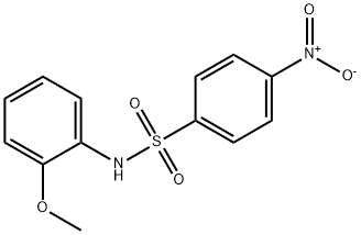 N-(2-甲氧基苯)-4-硝基苯磺酰胺, 299968-56-2, 结构式