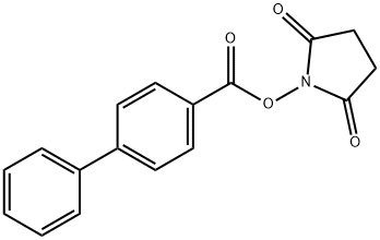 联苯-4-甲酸(2,5-二氧代-1-吡咯烷基)酯, 299969-20-3, 结构式