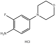 2-氟-4-(4-吗啉基)苯胺二盐酸盐, 2006276-93-1, 结构式