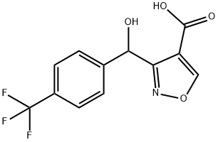 3-[羟基(4-三氟甲基苯基)甲基]异噁唑-4-甲酸, 2006277-73-0, 结构式