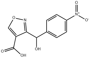 3-[羟基(4-硝基苯基)甲基]异噁唑-4-甲酸, 2006278-05-1, 结构式