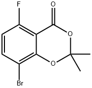 8-BROMO-5-FLUORO-2,2-DIMETHYL-BENZO[1,3]DIOXIN-4-ONE, 2006317-76-4, 結(jié)構(gòu)式