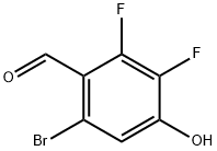6-Bromo-2,3-difluoro-4-hydroxybenzaldehyde, 2010955-48-1, 结构式