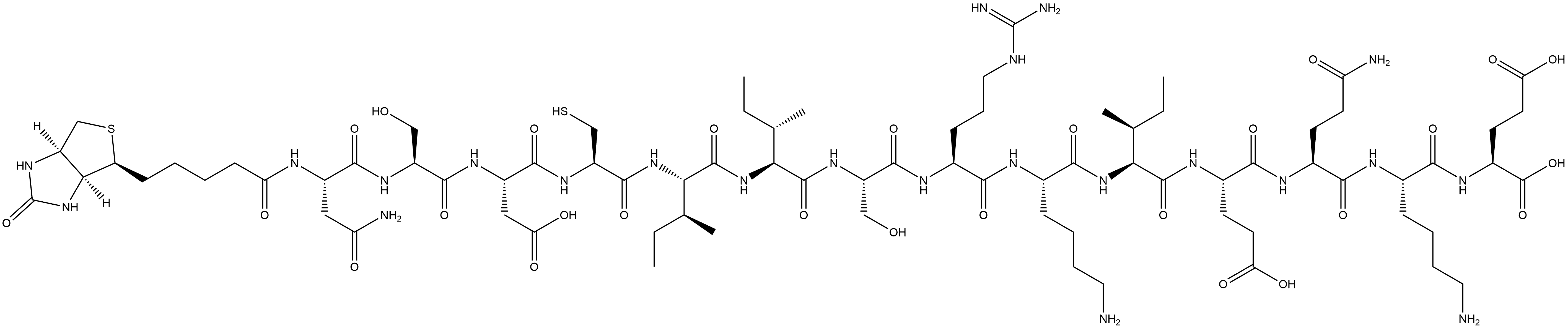 BIOTINYL-CBP501 AFFINITY PEPTIDE, 2022956-39-2, 结构式