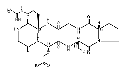 Cyclo(-Gly-Arg-Gly-Glu-Ser-Pro), 2022956-43-8, 结构式