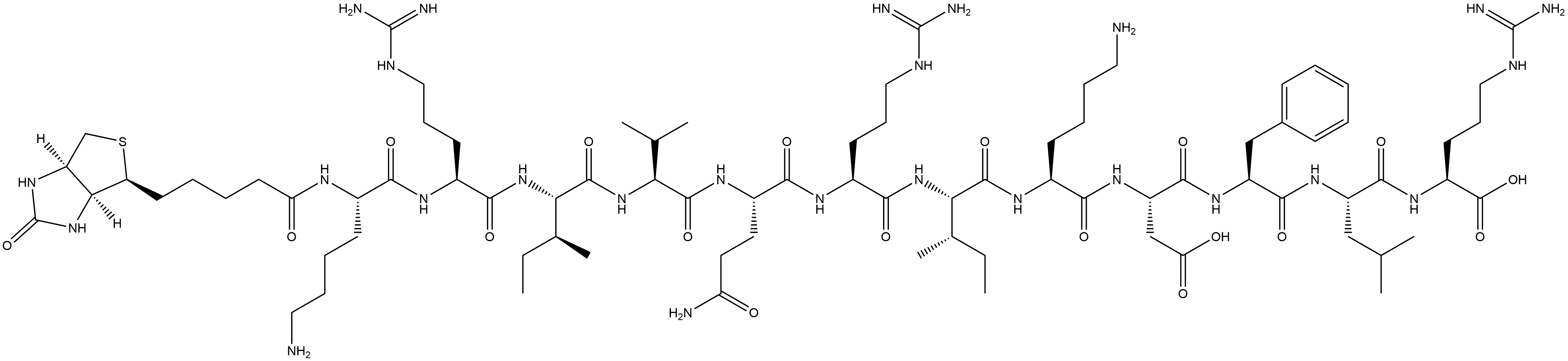 BIOTINYL-KR-12 (HUMAN), 2022956-47-2, 结构式