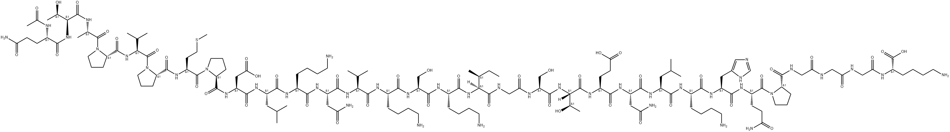 ACETYL-TAU PEPTIDE (244-274) (REPEAT 1 DOMAIN), 2022956-56-3, 结构式