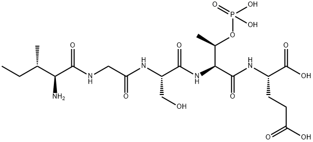 (SER(POH)22)-TAU PEPTIDE (260-264) PAB BLOCKING, 2022956-57-4, 结构式