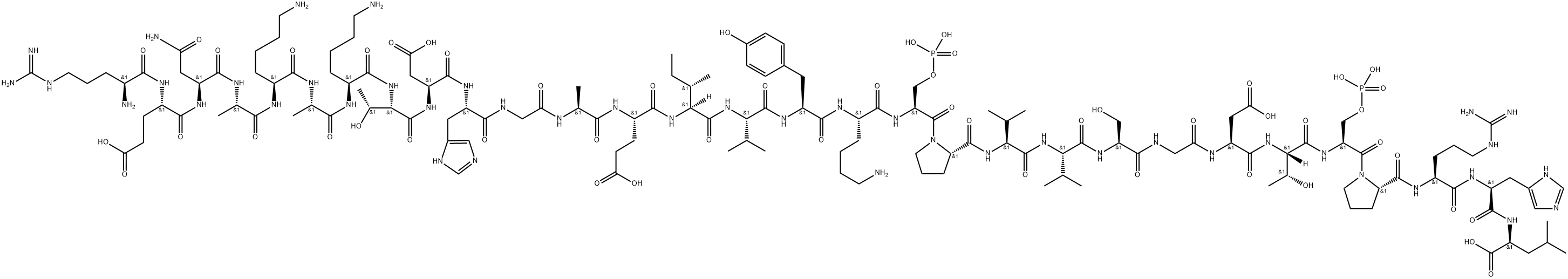 (SER(POH)3)-TAU PEPTIDE (379-408), 2022956-60-9, 结构式