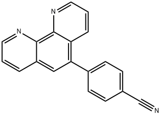 4-(1,10-菲咯啉-5-基)苯甲腈, 2030122-06-4, 结构式